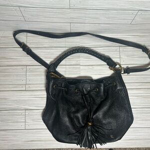 Elliott Lucca Faux Leather crossbody Stap Womens Purse Biker Boho Rebel Goth